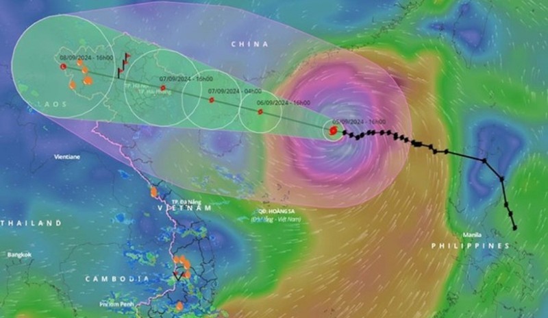 Diễn biến mới nhất bão số 3 Yagi: Đổ bộ đất liền vào chiều 7/9, khuyến cáo người dân ở nhà từ sáng - 1