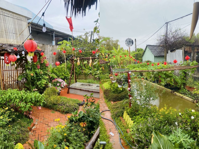 amp;#34;Bỏ phố về quêamp;#34;, chàng trai 9X Vĩnh Long chi 100 triệu làm nhà vườn 600m2 đẹp mê trồng đủ thứ rau củ, có cả ao cá - 2