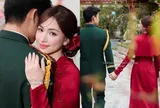 Hòa Minzy đăng ảnh bên "mỹ nam quân nhân", dân tình vội chúc phúc rồi ngã ngửa khi biết sự thật
