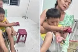 Tiếng la hét và bàn tay phải bị dập của cháu bé 9 tuổi, nghi do một thiết bị quen thuộc