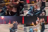 Vừa lái xe bằng chân vừa quay TikTok, nhóm thanh niên nhận cái kết gây chú ý