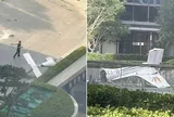 Máy bay cỡ nhỏ bất ngờ đâm thẳng vào tòa nhà cao nhất Bắc Kinh, hiện trường ngổn ngang mảnh vỡ khiến nhiều người tháo chạy