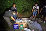 Phát hiện 15 thùng hàng nằm ven đường chứa hàng trăm kg "thứ đáng sợ" bên trong, cảnh sát phục kích suốt nhiều giờ nhưng người nhận vẫn "bặt vô âm tín"