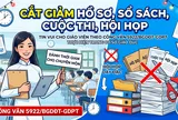 Công văn 5922/BGDĐT-GDPT về cắt giảm các cuộc thi, hồ sơ, sổ sách, hội họp trong cơ sở giáo dục