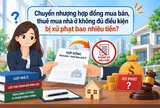 Chuyển nhượng hợp đồng mua bán, thuê mua nhà ở không đủ điều kiện bị xử phạt bao nhiêu tiền?
