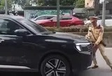 Công an xác định danh tính tài xế ô tô không chấp hành hiệu lệnh, "ủn" CSGT trên đường Nguyễn Hoàng, Hà Nội