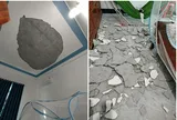 Bé 6 tháng tuổi tử vong khi đang ngủ do vữa trần nhà rơi: Hiện trường thương tâm