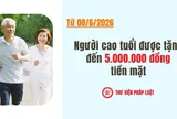 Từ 8/6/2026, người cao tuổi được tặng đến 5 triệu đồng tiền mặt theo mức chi tại Nghị quyết 03: Đối tượng nào được hưởng?