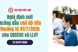 Từ 01/7/2026: Nghị định mới hướng dẫn chế độ tiền thưởng cho cán bộ công viên chức và lực lượng vũ trang ra sao?