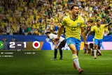 Nghiệt ngã phút bù giờ: Nhật Bản gục ngã trước Brazil, Martinelli hóa người hùng