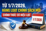 Từ 1/7/2026, loạt chính sách mới chính thức có hiệu lực: Người lao động, viên chức, người kinh doanh và hàng triệu người dân cần biết