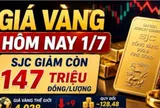 Giá vàng hôm nay 1/7 mới nhất: SJC, DOJI, PNJ,vàng nhẫn 9999 đồng loạt giảm