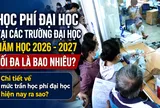 Học phí đại học tại các trường năm học 2026-2027 tối đa là bao nhiêu? Chi tiết về mức trần học phí đại học hiện nay ra sao?