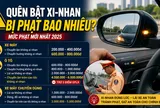 Năm 2026, quên bật xi nhan bị phạt bao nhiêu tiền?