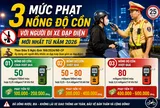 Mức phạt nồng độ cồn với người đi xe đạp điện mới nhất từ năm 2026