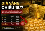 Giá vàng chiều 16/7: SJC, DOJI, PNJ đồng loạt đứng giá, một thương hiệu giảm mạnh nhất