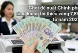 Tăng lương tối thiểu vùng 7,8% từ năm 2027: Người lao động được hưởng thêm bao nhiêu tiền?