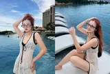 Nữ ca sĩ làm "dâu hào môn", gây bất ngờ với body nuột nà, mặc bikini kín đáo vẫn quyến rũ khó rời mắt