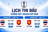 Lịch thi đấu chung kết ASEAN Cup 2026: Việt Nam quyết chiến Thái Lan vì ngôi vương ASEAN Cup
