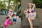 Tiểu thư Hà Nội lấy chồng là đại gia lớn hơn 16 tuổi, khoe vóc dáng nóng bỏng sau 2 lần sinh con