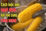 Luộc ngô ngọt muốn thơm, mềm mọng, đậm vị cho đừng là dại: Cho thêm thứ này hạt ngô mềm, thơm, ngọt thanh