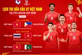 Lịch thi đấu FIFA ASEAN Cup 2026 của ĐT Việt Nam