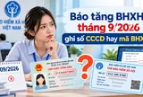Báo tăng BHXH tháng 9/2026 ghi số CCCD hay mã BHXH?