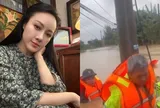 BTV Hoài Anh thương 2 đồng nghiệp bị lật xuồng trong lũ lớn ở Đà Nẵng: "Nhẹ cả lòng khi may mắn đã ở lại"