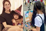 Diệp Lâm Anh khoe con gái đam mê vẽ tranh giống mẹ, mới 8 tuổi đã ra dáng họa sĩ tài ba