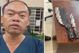 Clip: Nam bác sĩ chém đồng nghiệp ngay tại phòng khám