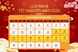 Lịch nghỉ Tết Nguyên đán năm 2026, người lao động sẽ nhận được thông báo sớm nhất khi nào?