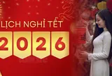 Chi tiết lịch nghỉ Tết Dương lịch 2026 khu vực nhà nước và khu vực tư nhân