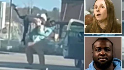 Clip: Nóng mắt cảnh gã tài xế côn đồ quật ngã bà mẹ đơn thân như đấu vật