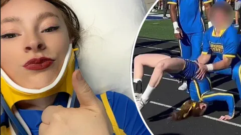 Clip: Suýt gãy cổ vì động tác cơ bản của một hoạt náo viên, kết quả còn đáng kinh hơn