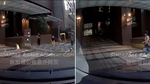 Clip: Mẹ thiếu chú ý, con gái chạy qua đường suýt gặp nguy hiểm