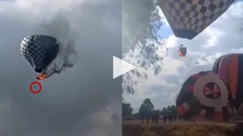 Clip: Người đàn ông rơi xuống đất tử vong thương tâm khi cứu 2 người trên kinh khí cầu bốc cháy