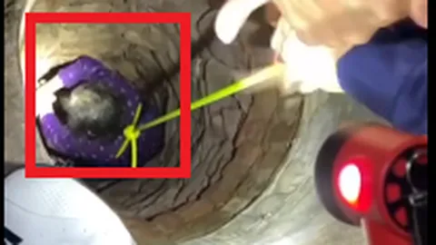 Clip: 15 phút nghẹt thở cứu cụ bà 84 tuổi rơi xuống giếng sâu, miệng nhỏ 50-60cm