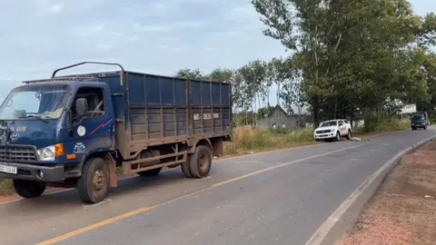 Clip tài xế xe tải nghi cố tình cán lên người khiến nạn nhân tử vong sau va chạm ở Đồng Nai: Camera ghi điều bất thường trong vài giây