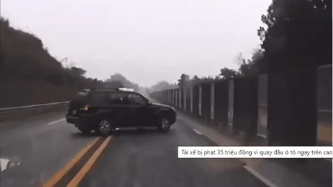 Ai là người đã quay đầu xe trên đường cao tốc Nội Bài - Lào Cai, mất ngay 35 triệu đồng, trừ 10 điểm giấy phép lái xe?