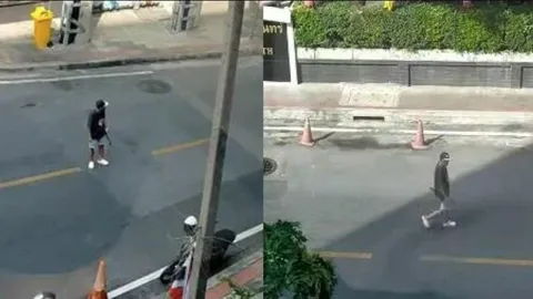 Clip: Bức xúc vì bị xử phạt, người đàn ông vác mã tấu đe dọa cảnh sát giữa ban ngày