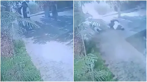 Clip: Khoảnh khắc sét đánh khiến 5 sinh viên đang trú mưa dưới cây ngã gục