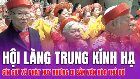 Lễ hội đình làng Trung Kính Hạ: Gìn giữ và phát huy những giá trị văn hóa truyền thống trong lòng Thủ đô