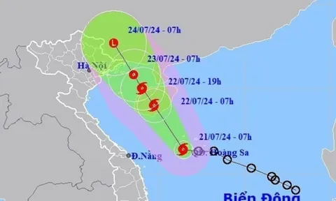 Bão số 2 mạnh lên cấp 9, giật cấp 11, áp sát vịnh Bắc Bộ