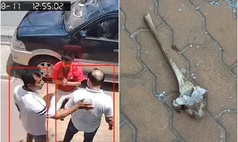 Tạm giữ người đàn ông dùng xương bò đập vỡ kính ô tô, bắt tài xế quỳ