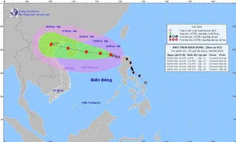 Diễn biến mới nhất bão số 3: Mạnh cấp 11, giật cấp 13 trên khu vực Bắc Biển Đông