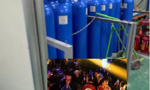 Clip: Mục sở thị kho hàng chứa cả nghìn tấn “khí cười”