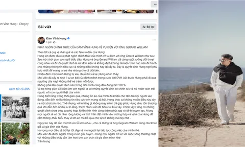 Ca sĩ Đàm Vĩnh Hưng rút đơn kiện tỷ phú Mỹ, trải lòng nguồn cơn của ồn ào