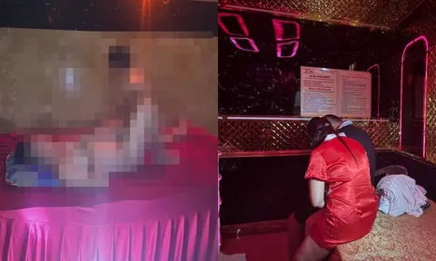 Hé lộ hiện trường vui vẻ "tới bến" trong phòng Vip cơ sở massage