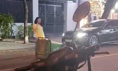 Clip người phụ nữ đi xe Mercedes đá thùng rác:  Công ty CP Môi trường Đô thị Nha Trang có liên quan?