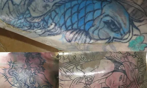 Đặc điểm nhận dạng thi thể nam giới tại ao sen ở TP.HCM: Có hình xăm đầu rồng trên ngực, cô gái trên lưng